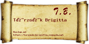 Törzsök Brigitta névjegykártya